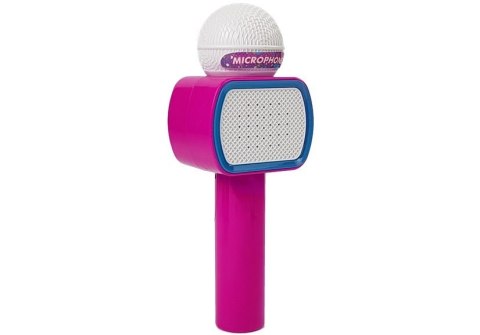 Mikrofon Dziecięcy Bezprzewodowy Karaoke Głośnik Bluetooth Różowy LEAN Toys