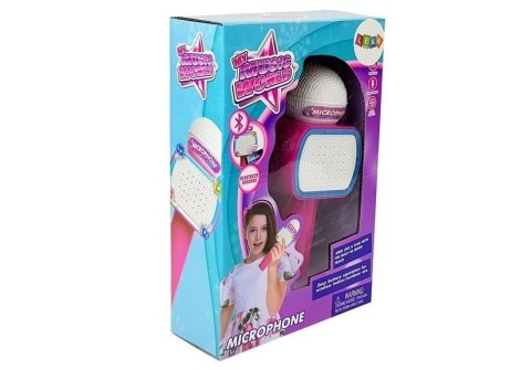 Mikrofon Dziecięcy Bezprzewodowy Karaoke Głośnik Bluetooth Różowy LEAN Toys