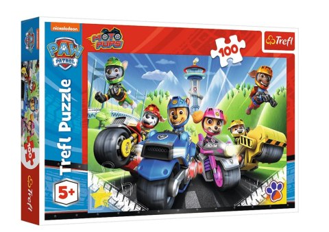 Puzzle 100el. Psi Patrol Na Motorach Trefl 16430 Trefl Puzzle