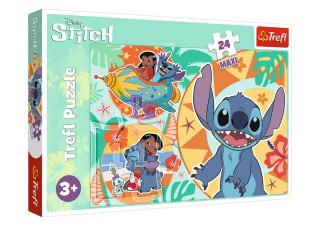 Puzzle 24el. Maxi Wesoły Dzień Lilo&Stich Trefl 14365 Trefl Puzzle