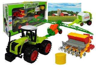 Zestaw Autek Farmerskich Opryskiwacz Prasa LEAN Toys