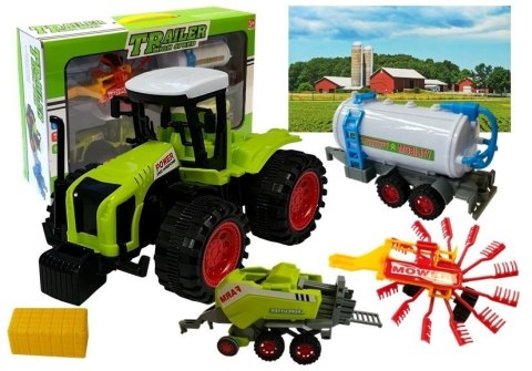 Zestaw Autek Farmerskich Zgrabiarka Prasa LEAN Toys