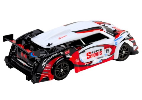 Auto Sportowe RC 1:16 Drift Wymienne Koła Biało-Czerwone LEAN Toys