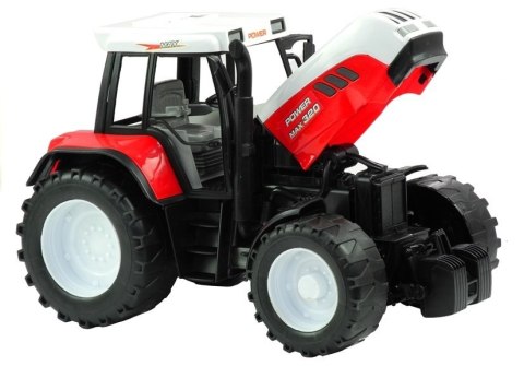 Duży Traktor z Maszyną 3 Modele Ruchome Elementy 65 cm LEAN Toys