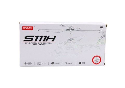 Helikopter Zdalnie Sterowany RC Żyroskop Syma S111H Czerwony LEAN Toys