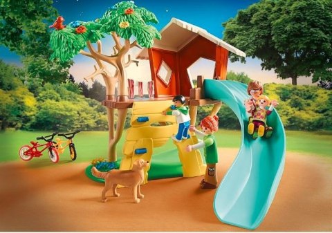 Klocki Zestaw z figurkami Family Fun 71001 Domek na drzewie ze zjeżdżalnią Playmobil