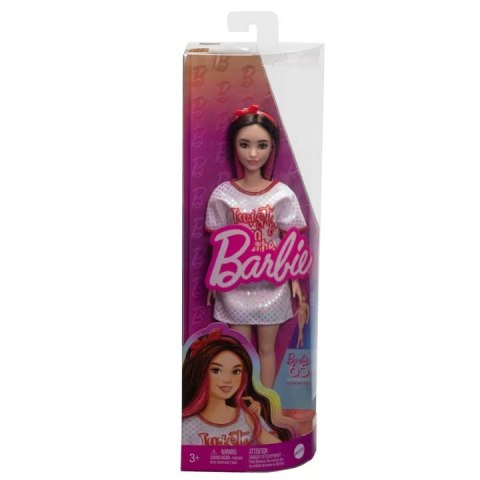 Lalka Barbie Fashionistas brunetka z falowanymi włosami Mattel