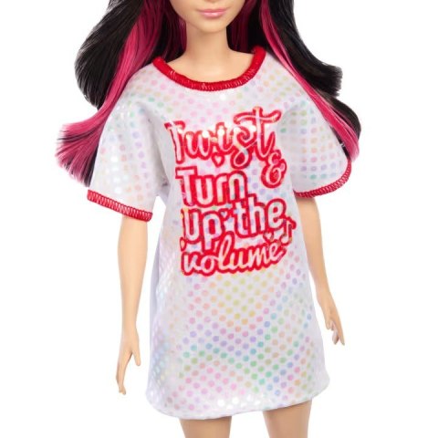 Lalka Barbie Fashionistas brunetka z falowanymi włosami Mattel