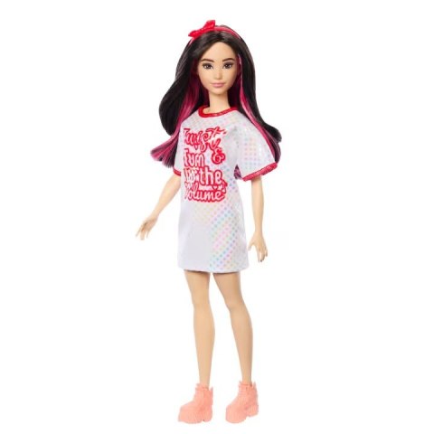 Lalka Barbie Fashionistas brunetka z falowanymi włosami Mattel