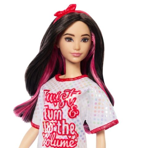 Lalka Barbie Fashionistas brunetka z falowanymi włosami Mattel