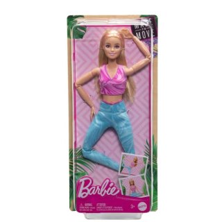 Lalka Barbie Made to Move Blond włosy Mattel