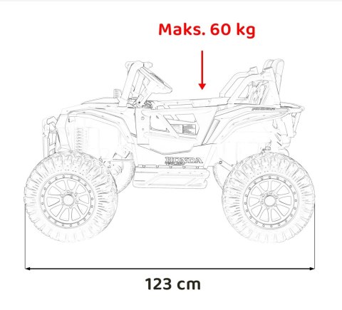 Pojazd Terenowy HONDA 4x4 Czarny