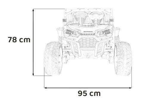 Pojazd Terenowy HONDA 4x4 Czarny