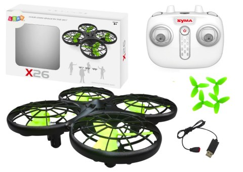 Zdalnie Sterowany Dron X26 SYMA Czarny LEAN Toys