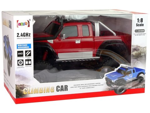 Auto Off- Road R/C 2.4G Climbing Car 1:8 Czerwony 4x4 LEAN Toys