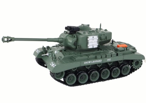 Czołg Leopard RC Zdalnie Sterowany Armata 1:18 Szary LEAN Toys