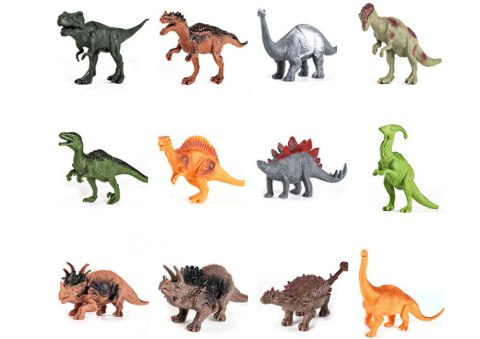 Dinozaury Zestaw Figurek Park Akcesoria Pudełko 46 Elementów LEAN Toys