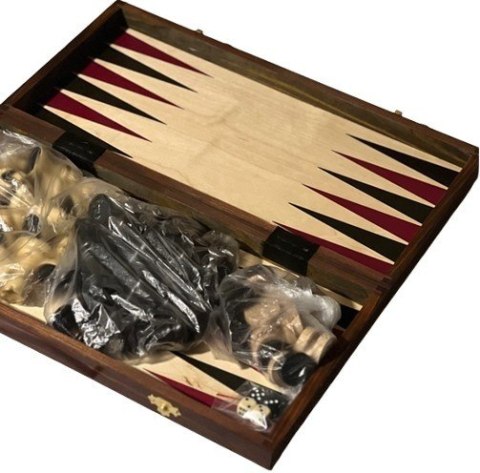 Drewniane Szachy, Warcaby Backgammon Filipek