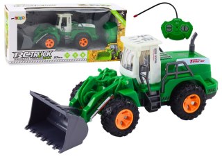 Koparka Ładowarka R/C Zdalnie Sterowana Unoszone Ramie Zielona LEAN Toys