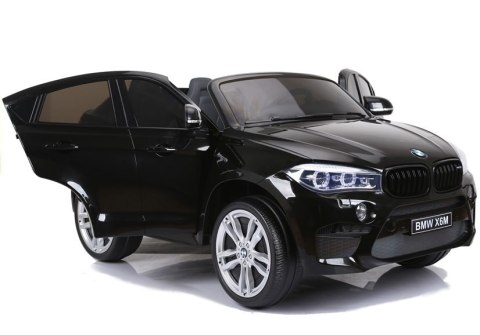 Auto Na Akumulator BMW X6M Czarne Dwuosobowy Fotel LEAN CARS