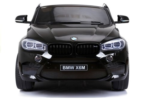 Auto Na Akumulator BMW X6M Czarne Dwuosobowy Fotel LEAN CARS