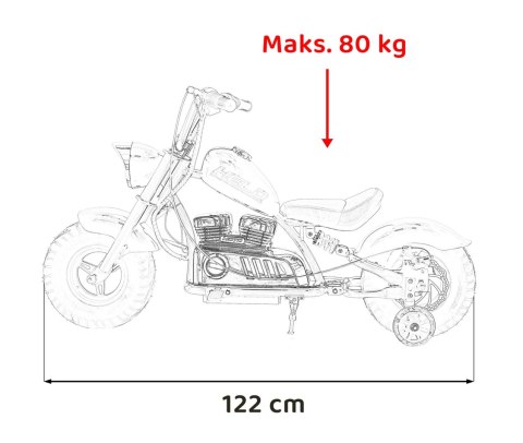 Pojazd Motorek Chopper Warrior Niebieski