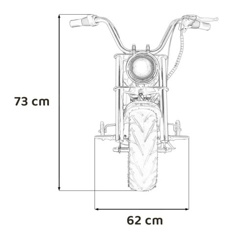 Pojazd Motorek Chopper Warrior Różowy