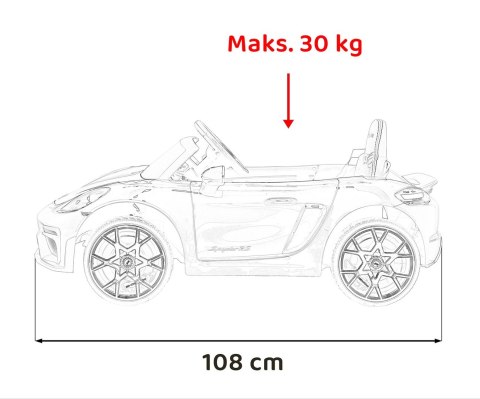 Pojazd Porsche 718 Lakier Różowy