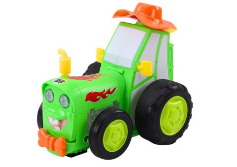 Zdalnie Sterowany Skaczący Traktor R/C Zielony LEAN Toys