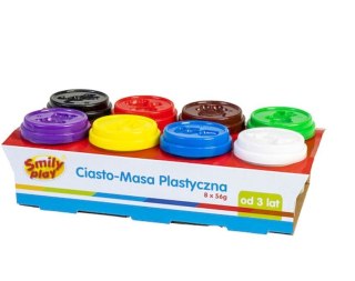 Ciasto-Masa plastyczna 8 słoiczków Smily Play