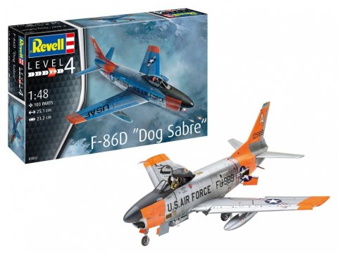 Model plastikowy samolot F-86D Dog Sabre 1/48 Revell