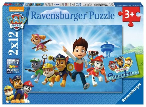 Puzzle 2x12 elementów Drużyna Psi Patrol Ravensburger Polska