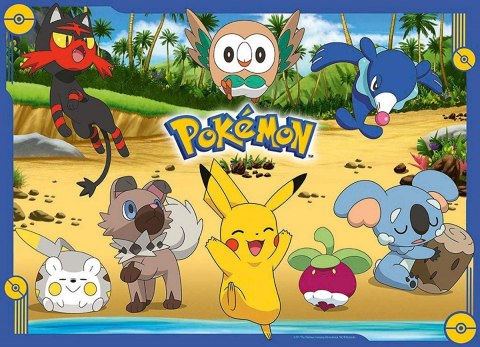 Puzzle 4x100 elementów Pokemon zestaw Ravensburger Polska