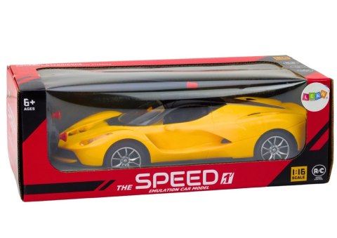 Samochód RC 1:16 Zdalnie Sterowany Sportowy Żółte Auto LEAN Toys