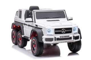 Auto Na Akumulator Mercedes Benz G63 6X6 Biały LEAN CARS