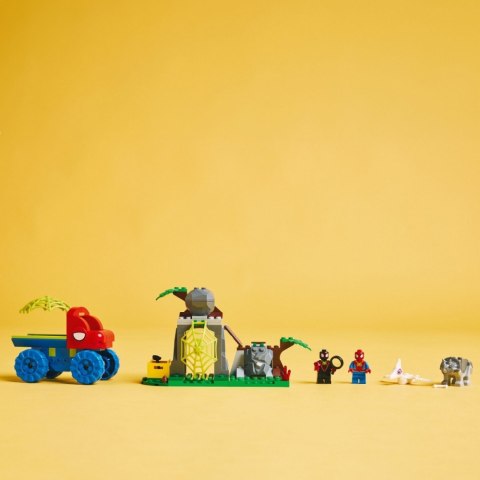 Klocki SPIDEY 11199 Misja ratunkowa zespołu Spidey'ego w dinoterenówce LEGO