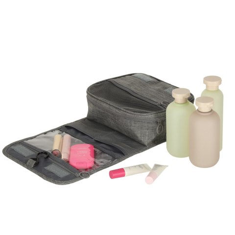 Kosmetyczka podróżna torba wisząca składana organizer na kosmetyki szara Kik Sp. z o. o. Sp. k.
