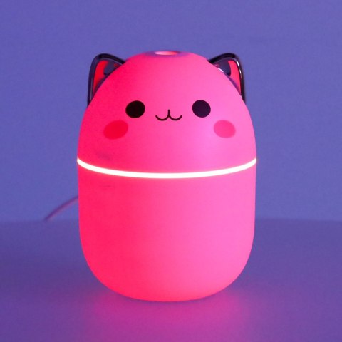 Nawilżacz powietrza dyfuzor do olejków kotek różowy RGB Kik Sp. z o. o. Sp. k.