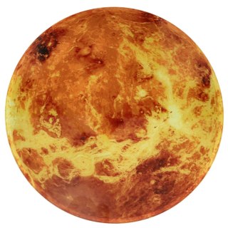 Zegar ścienny planeta mars z wyświetlaczem LED 32 cm pomarańczowy Kik Sp. z o. o. Sp. k.