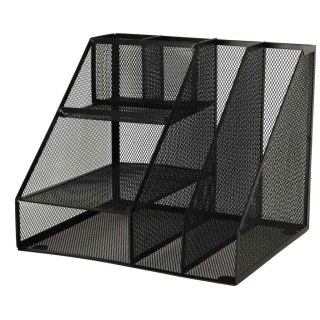 Organizer przybornik na biurko biurkowy duży A4 metalowy 7 komór Kik Sp. z o. o. Sp. k.