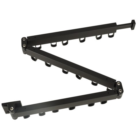 Suszarka na pranie wieszak ścienny naścienny składany teleskopowy czarny 18 haczyków 123cm Kik Sp. z o. o. Sp. k.