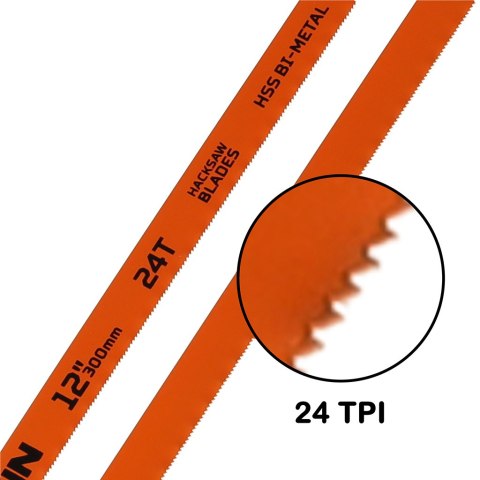 Brzeszczot bimetalowy do cięcia metalu drewna 300x12mm zestaw 2 sztuki WOKIN Kik sp. z o.o. sp. k.