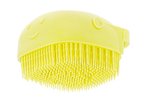 Szczotka silikonowa czyścik myjka do mycia psów kotów z dozownikiem żółta Kik Sp. z o. o. Sp. k.