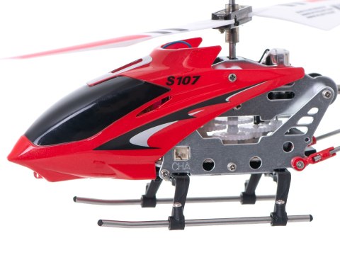 Helikopter zdalnie sterowany na pilota RC SYMA S107G czerwony Kik sp. z o.o. sp. k.