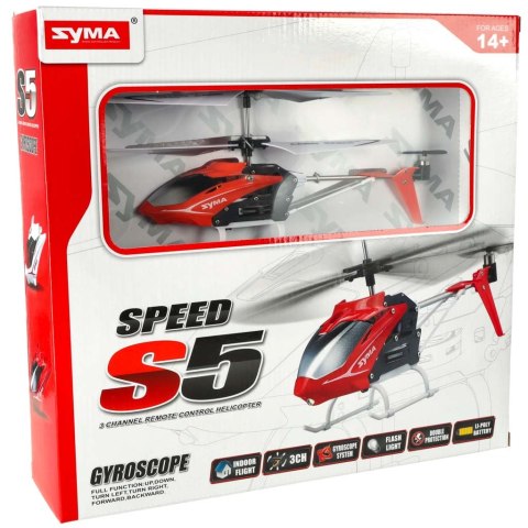 Helikopter zdalnie sterowany na pilota RC SYMA S5 3CH czerwony Kik sp. z o.o. sp. k.