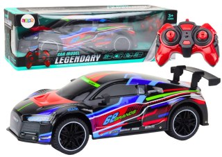 Auto Sportowe Zdalnie Sterowane RC 1:10 25km/h Światła Czarny LEAN Toys