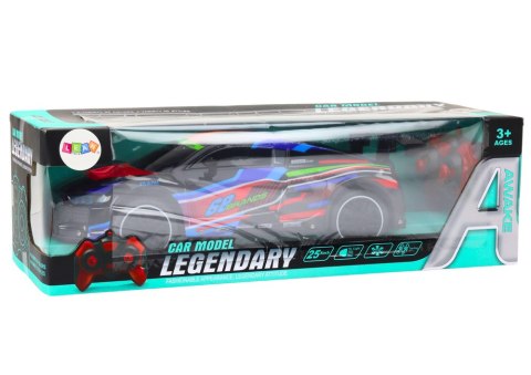 Auto Sportowe Zdalnie Sterowane RC 1:10 25km/h Światła Czarny LEAN Toys