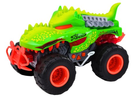 Auto Terenowe Dinozaur T-Rex Światła Dźwięki Napęd Zielony LEAN Toys