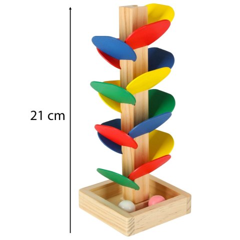 Drzewko edukacyjne klocki drewniane tor kulkowy Kulodrom Montessori Kik sp. z o.o. sp. k.