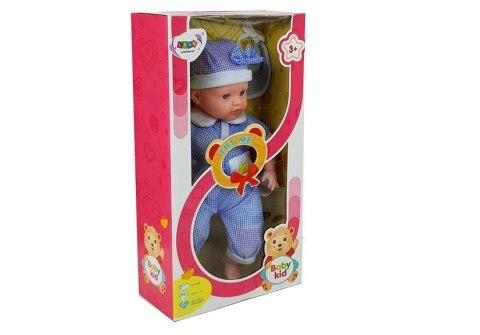 Lalka Bobas 45 cm Niebieskie Ubranie LEAN Toys